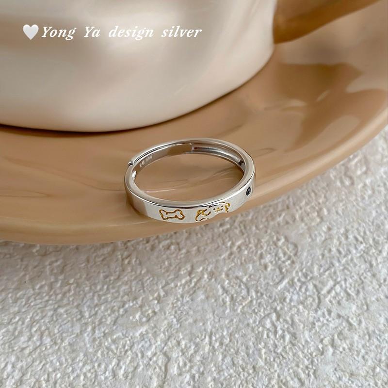 Couple Rings Set Original Sweet Cat Dog Design Fashion Jewelry Lovers