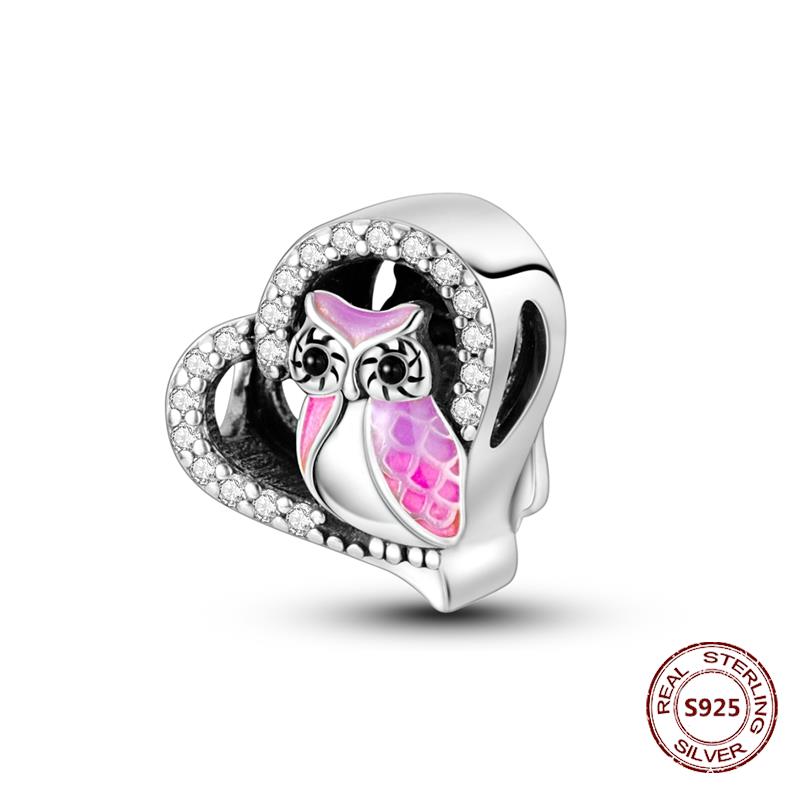 Chameleon Luminous Firefly Charm Fit  S925 Original Bracelets Butterfly S925 Silver Beads For DIY Jewelry Birthday Gift