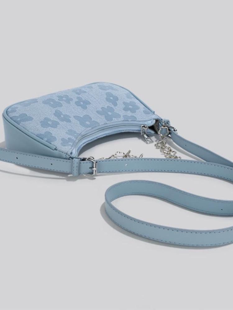 Schicke High-End Vielseitige Tragetasche: Stilvolle Baguette & Kette Crossbody- oder Umhängetasche