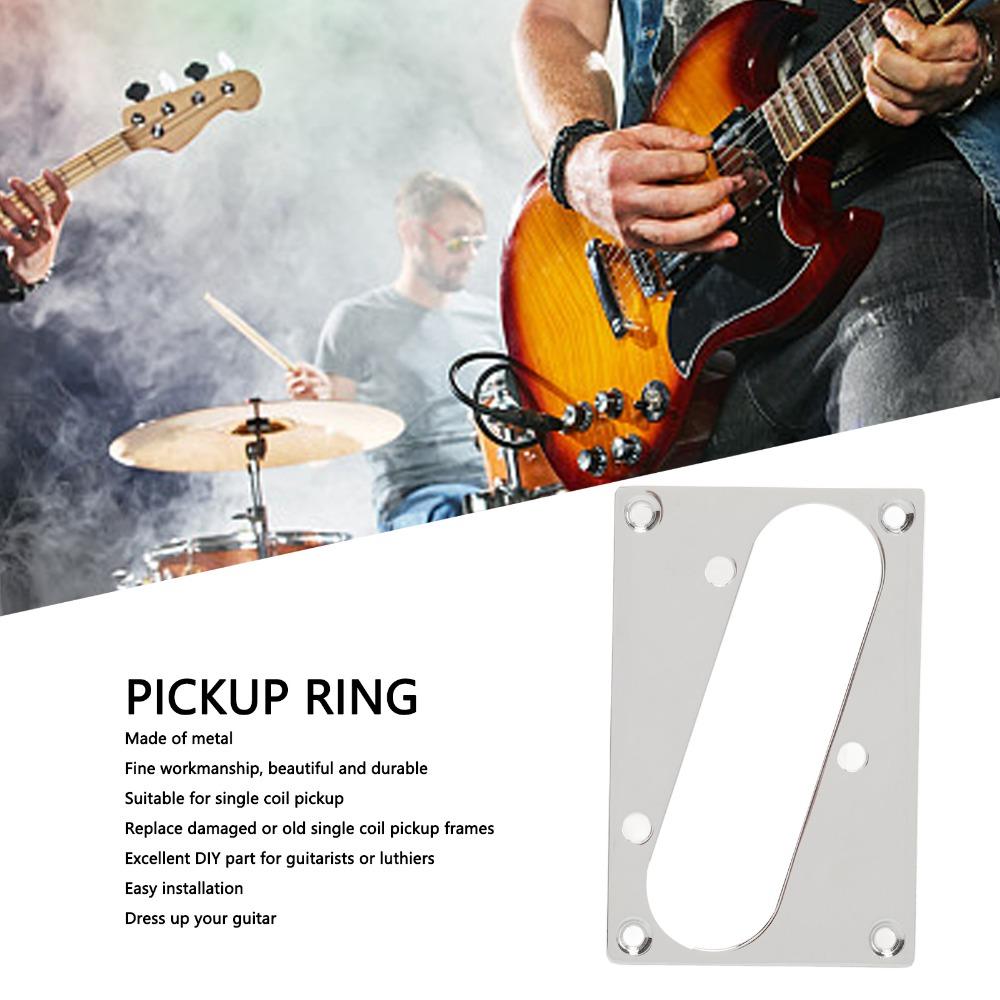 Silver Bridge Pickup Plate Metal Electric Guitar Pickup Ring For Telecaster Guitars