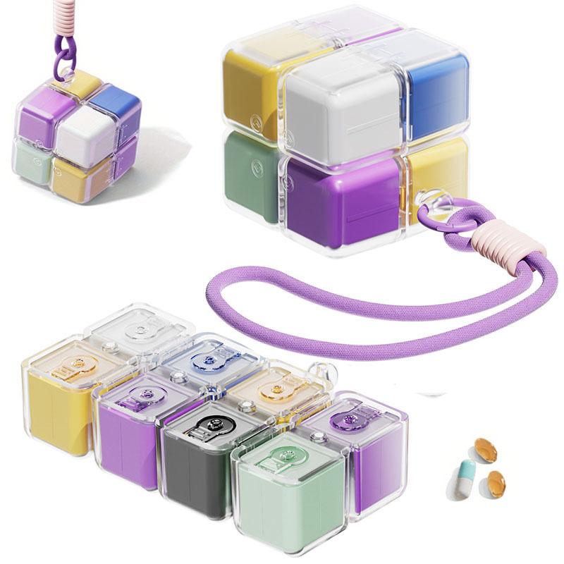 Large Weekly Pill Organizer with 8 Detachable Compartments, Portable Medicine Pill for Supplements, Daily Pill Case for Travel