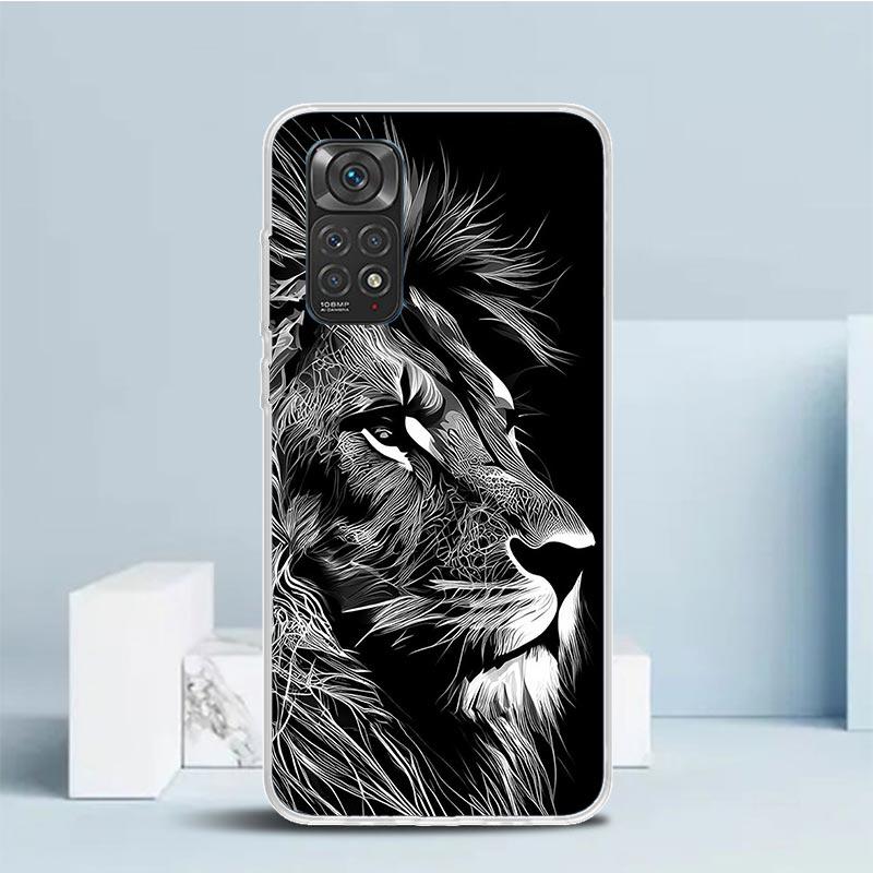 Lion Alpha Male Cub King Phone Case For Xiaomi Redmi Note 15 14 14S 13 12S 12 Pro Plus 11S 11 11T 11E 10S 10 + Soft TPU Back Cov
