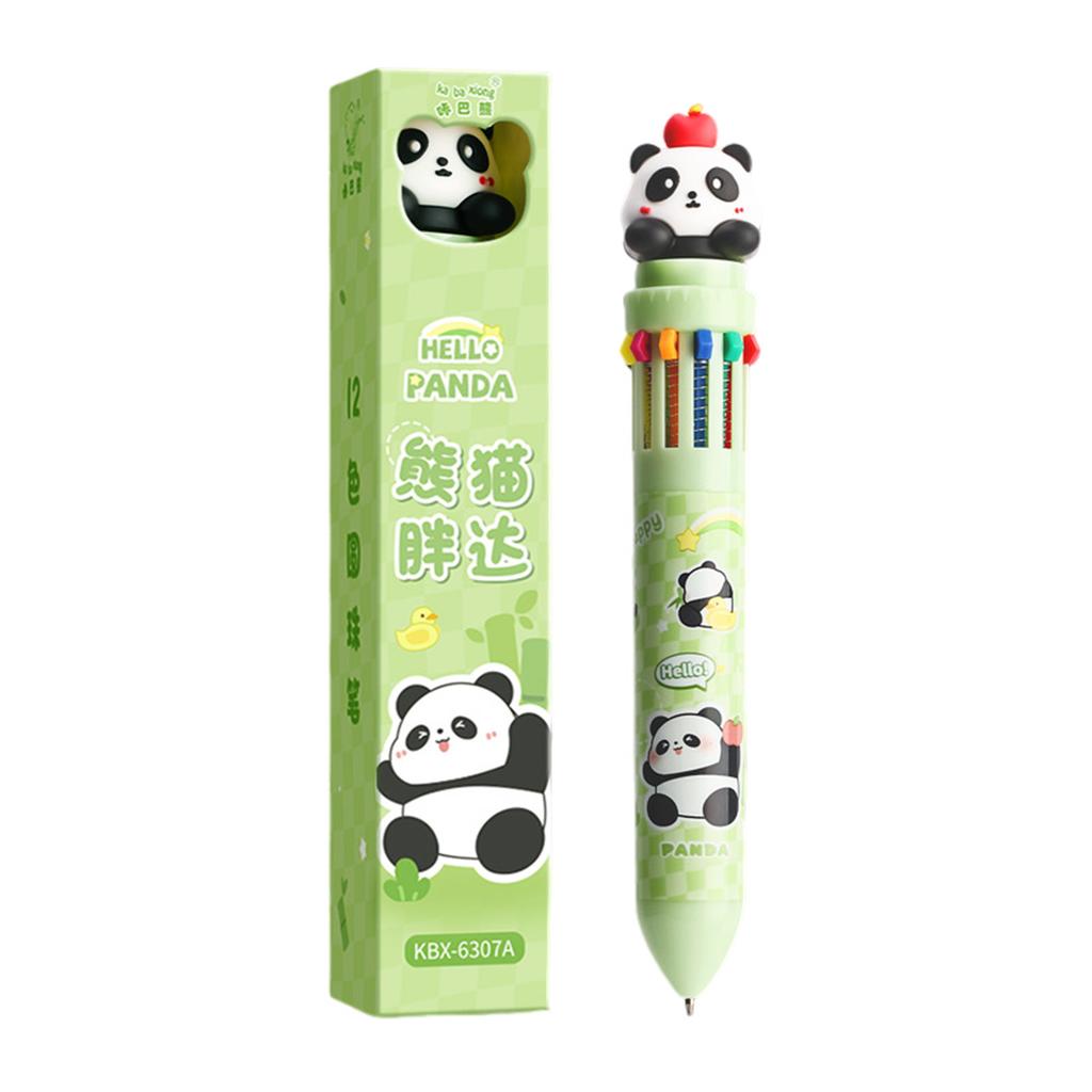 Cartoon 10 Color Ballpoint Pens Efficient and Kid-friendly Design with Comfortable Grip Suitable for School Home Office