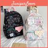 Stylish Campus Graffiti Travel Backpack Lightweight Spacious For High School Students