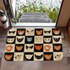 Cartoon Kitten Door Mat Illustration Style Artistic Sense Printed Carpet Living Room Bedroom Cute Decoration Carpet