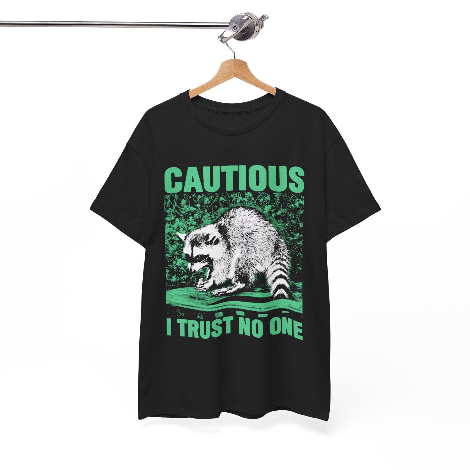Cautious Raccoon T-Shirt 3XL