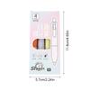 4Pcs/set Durable Cute Gel Pen Black Ink Boxed ST Pen Tip Retractable 0.5mm Signature Pen Student School Office Supplies