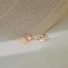 Heart-shaped Hollow Love Earrings: Japanese-Style Fashion for Women and Girls