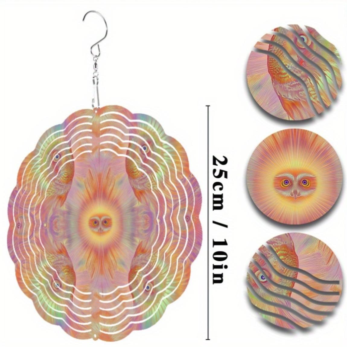 

360 Degree Hook Design Metal Wind Chime 25.4cm for All Seasons Home Garden Patio Decor Elegant Gift for Friends and Family 01A