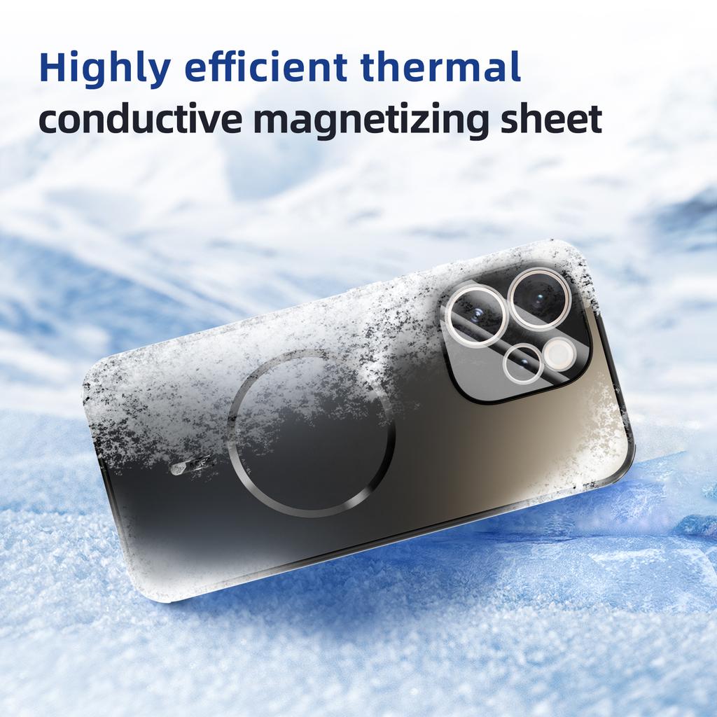 ABEEL Для Oppo Reno15 Pro 5G (Глобальний)/Reno15 5G (Китай) Магнітний чохол TPU PC Охолоджуючий Матовий Задній чохол для телефону з плівкою для камери