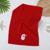 3/4Pcs Quick Dry Merry Christmas Kitchen Towels Embroidered Soft Cotton Christmas Face Towel Santa/Elk Absorbent