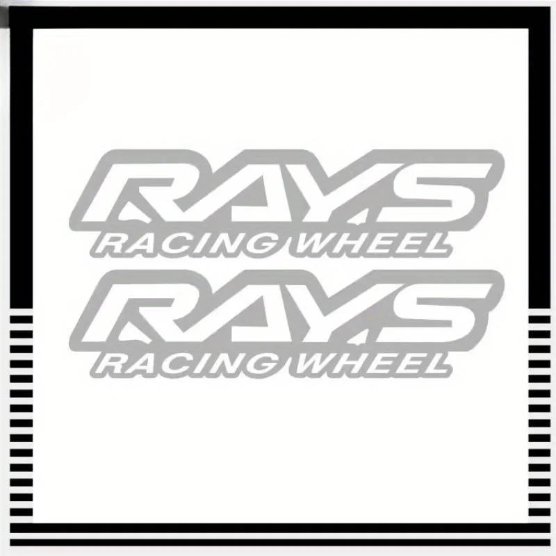 2Pcs/SET RAYS Racing Wheel Logo Stickers, Vinyl Decals for Car Laptop Phone Case, Stylish Tuning Decor & Enthusiast Gift
