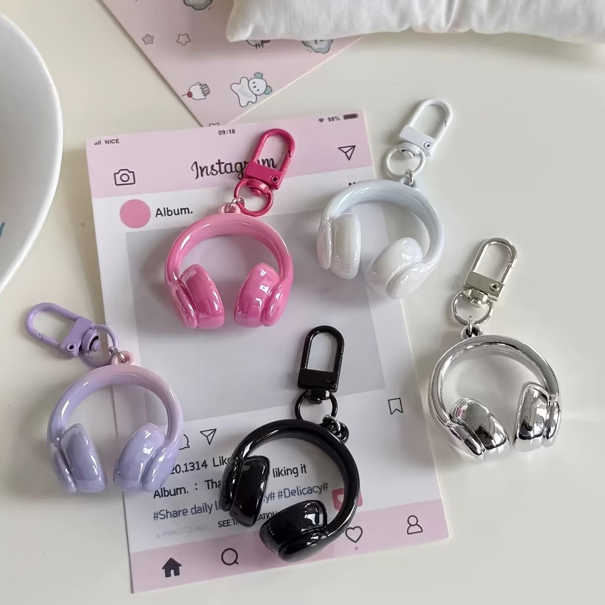 

5 шт. Трехмерный брелок для наушников, Минималистичный Крутой и Элегантный Креативный Холодно-Темный Стиль Подвеска для школьного рюкзака