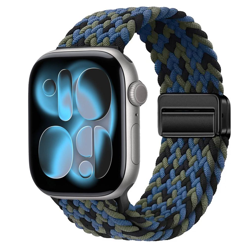 Nylon Strap for Apple Watch 11 10 46mm 42mm/Ultra 3 2 1 49mm Magnetic buckle Wristband iWatch 9 8 7 6 5 4 SE 45mm 44mm 41mm 40mm