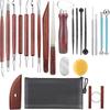 Ensemble d'outils de modelage en argile de poterie en cinq pièces pour sculpture DIY