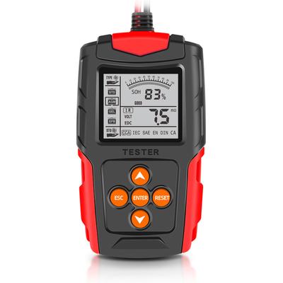 Tester akumulatora samochodowego 12 V/24 V LCD cyfrowy analizator akumulatora narzędzie diagnostyczne ładowania samochodu do samochodu ciężarowego
