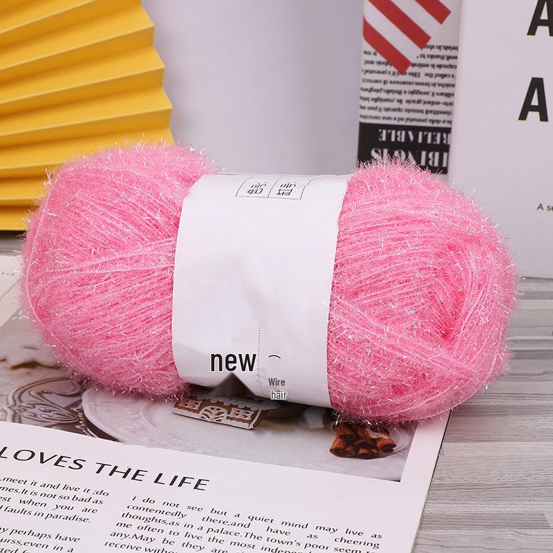 Korean-Style Handmade Strawberry Dishcloth: Non-Stick Oil, Bright Silk and Gold Thread Yarn, Glass Fiber.