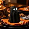 Spooky Desk Organizer for Pens Halloween Middle Finger Ghost Figurine Pen Holder, Gesture Resin Creative Party Favors Stand, Cute Ornaments,