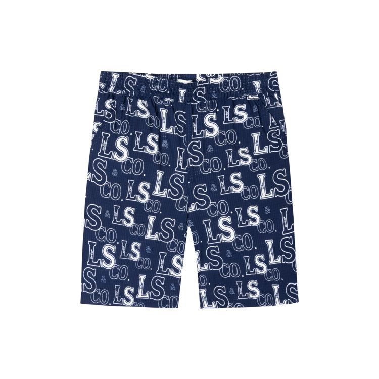 Детские тканые шорты Levis с принтом-буквами Мужские шорты Глубокий индиго LV2422174GS-001 M