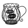 European Iron Coffee Capsule Display Rack for Home or Cafe
