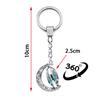 Distinctive Keychain Of With Doublesided Rotating Moon Charm
