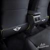 Car Emblem Seat Back Protector Mat Leather Prevent Dirty Anti Kick Pad For MINI Cooper One S JWC R55 R56 F56 R57 R58 R59 R60
