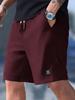 Pantaloncini Casual da Uomo Trama con Coulisse in Vita, Tasche per Abbigliamento Casual, Spiaggia o Attività all'Aperto, Pantaloncini Quotidiani Pantaloncini con Coulisse in Vita
