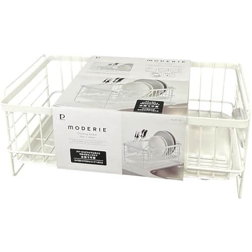 PEARL METAL Slim Dish Drainer Basket, Modelier, White, HC-507