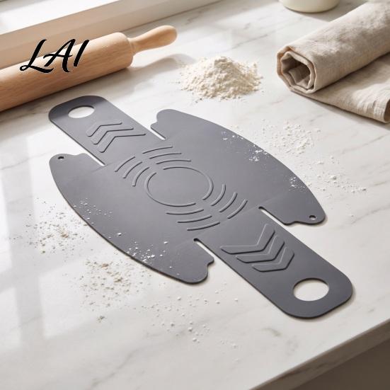 Reusable Dough Kneading Mat with Scales Sourdough Baking Handles Non-stick Heat Resistant Transfer for Oven Silicone Basket Bread Toast Foldable
