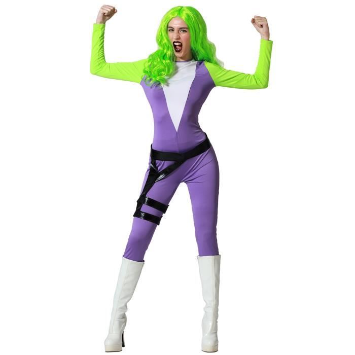 Déguisement Superhéroïne Verte - ANGEL TOMAS, SA - XS/S - Femme - Carnaval