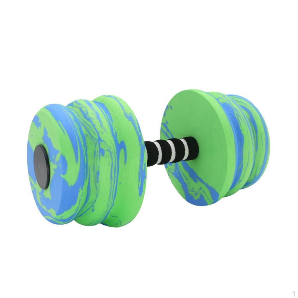 EVA Foam Water Dumbbell Buoyant with Ribbed Grip Lightweight Aquatic Exercise