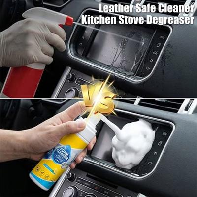 Multifunctional Foam Cleaner Rinse-Free Deep Cleaning Spray with Cleaning Sponge Towel for Car Interior Kitchen Grease Bathroom Mildew Fabric Sofa