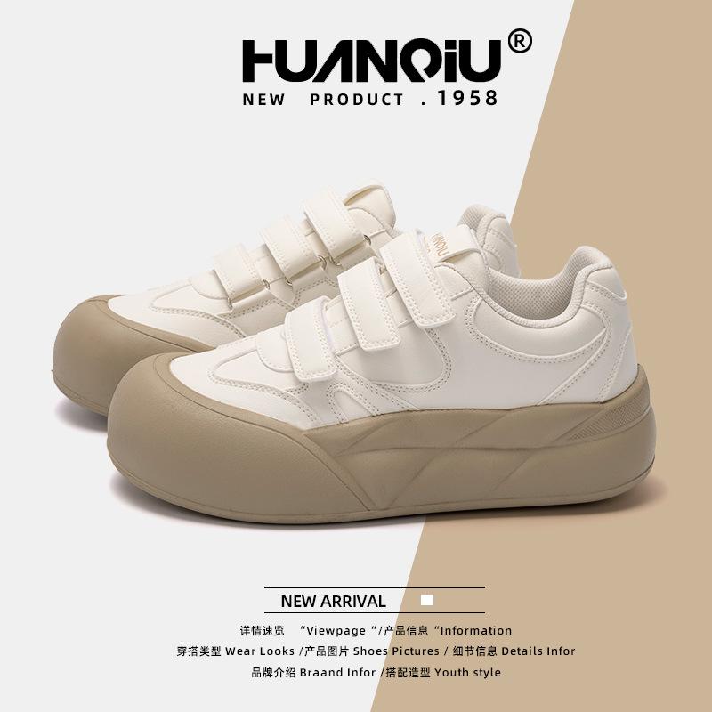 Global Velcro Bread Shoes Women's ZHQ-HY757 Spring New Niche Thick-soled Versatile Student Casual Shoes Women