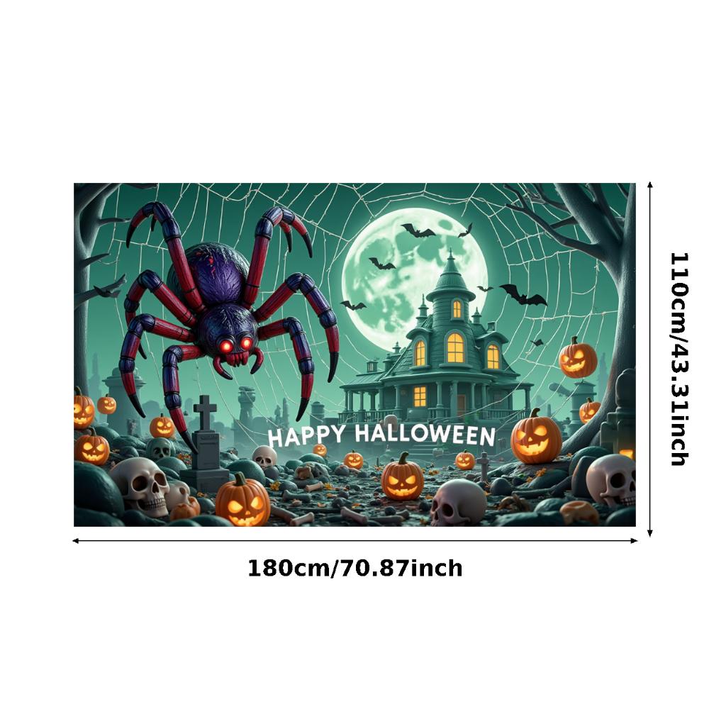 Holiday Banner Lanterns Party Prop Halloween Decor Dark Theme Scary Prop For Night Event Haunted House Holiday Event