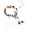 Retro Ceramic Tassel Bracelet Jingdezhen Beaded