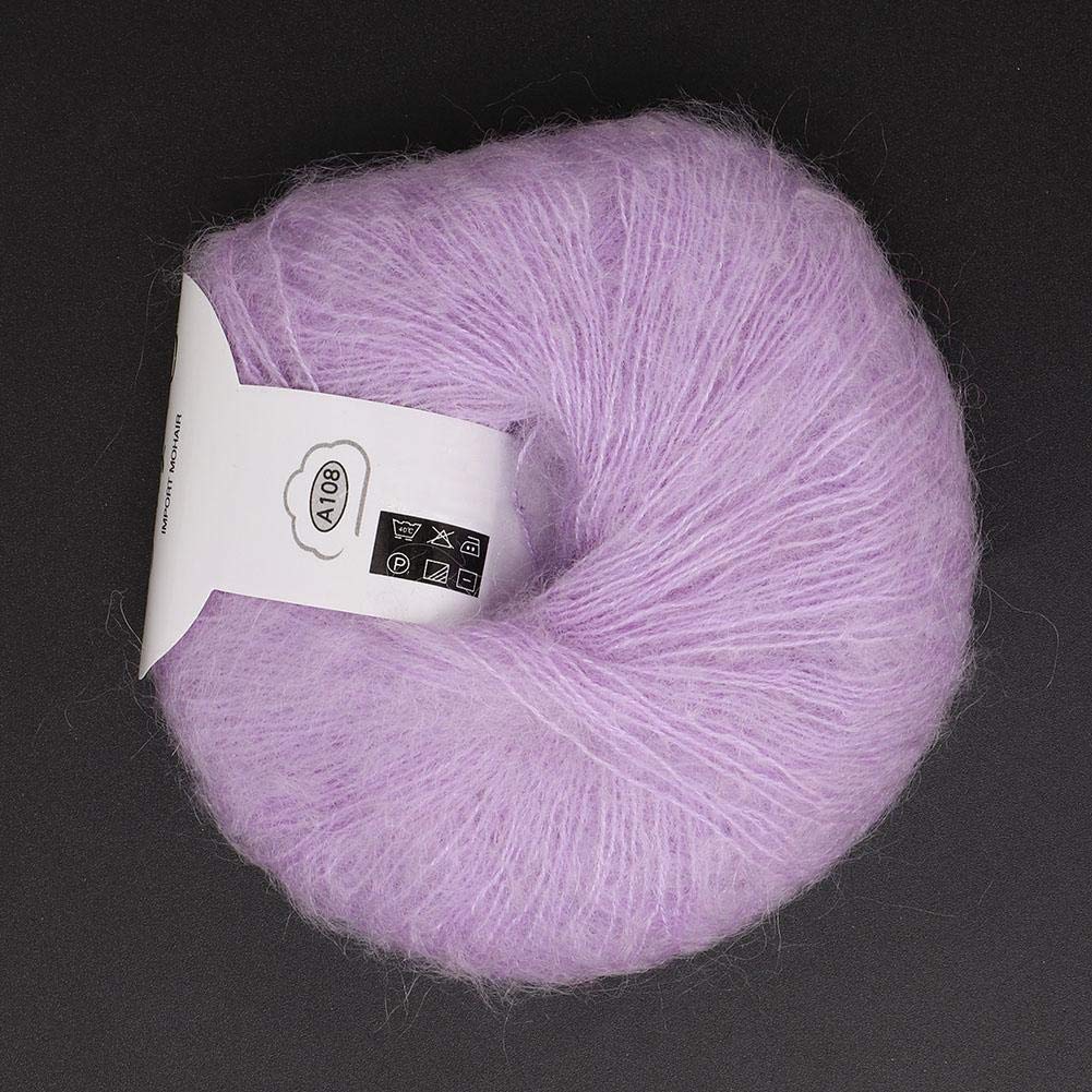 ochun Yarn Knitting Soft Angora Hand Suitable for Weaving Seat Hand Acrylic Yarn Yarn, Ultra-fine, Fluffy, Mohair, Soft, Shrink-Resistant, Washable,