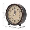 Kleiner Wecker Europäischer Retro-Stil Geräuschloses Ticken Tischuhr für Zuhause Wohnzimmer Esstisch Dekoration Ornamente
