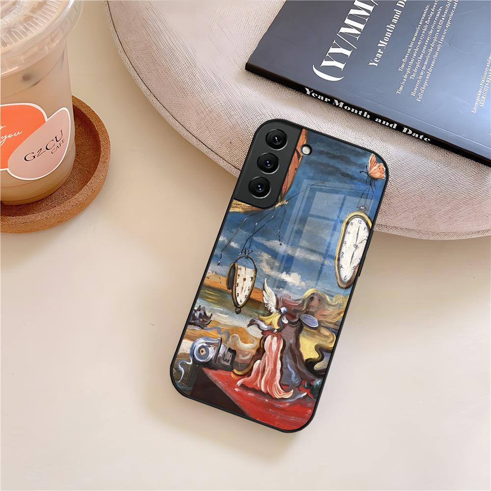 Salvador Dali Art Phone Case Glass For Samsung Galaxy S26 S25 S23 S24 S21 S22 S20 Ultra Fe Plus A15 A14 Cover