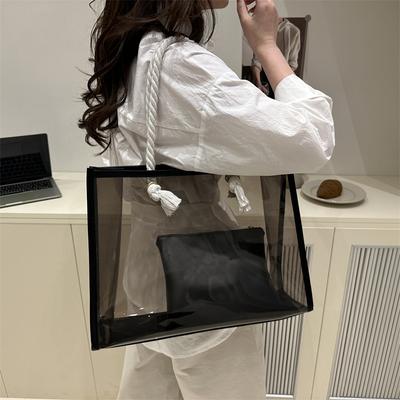 2025 New Tote Bag Transparent Colorful Gift Bag Jelly Bag High-end Shopping Tote Bag Bag