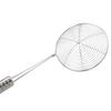 1pcs Kitchen Tools Silicone Handle Oil Pot Strainer Ladle Skimmer Oval Fine Mesh Stainless Steel for Food