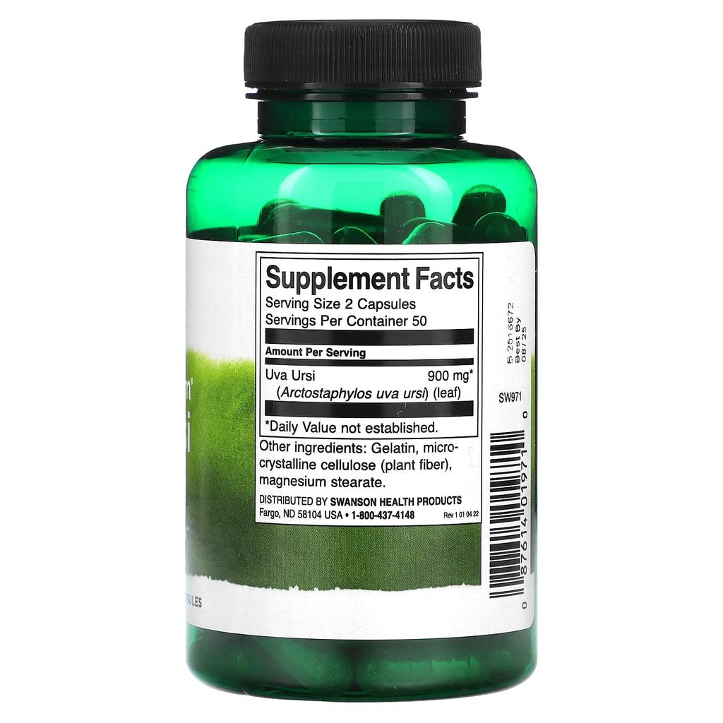 Full Spectrum Uva Ursi Leaf, 450Mg, 100 Capsules