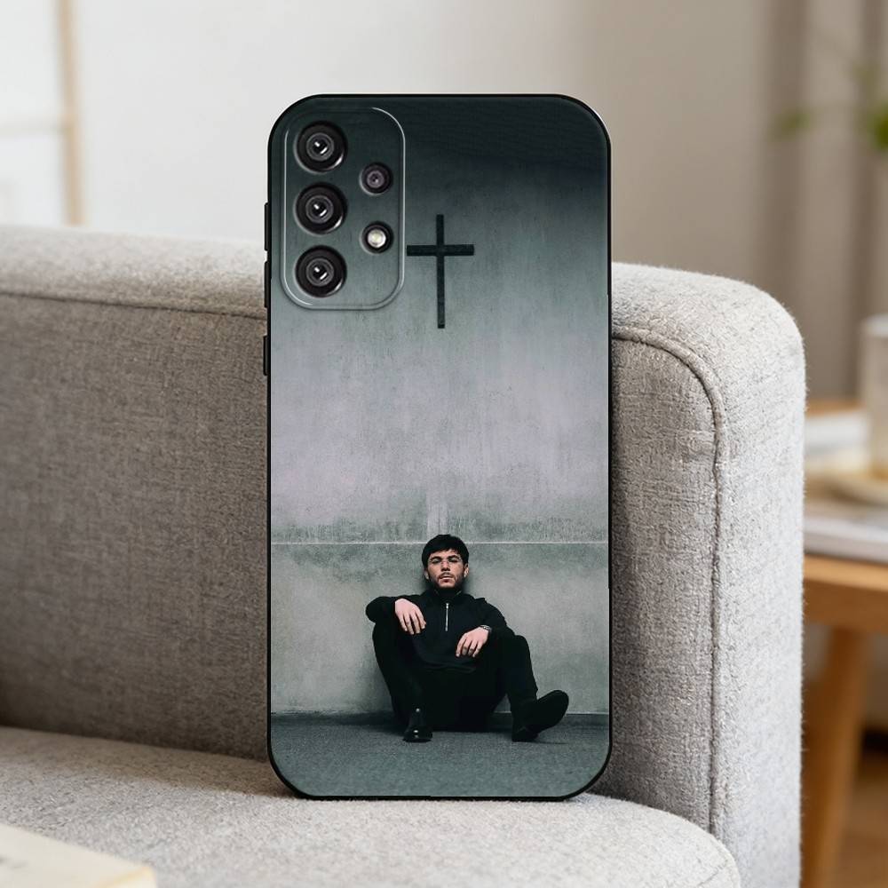 S-Singer Tito Double P Phone Case For Samsung S25,S24,S21,S22,S23,S30,Ultra,S20,Plus,Fe,Note,10,9,5G Black Cover