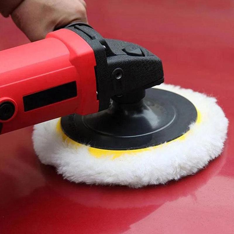 80/100/115/125/150/180mm Soft Wool Polishing Pad Automotive Paint Care Polisher Pads Car Body Waxing Sponge Disc Clean Accessory