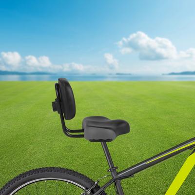 Selle de vélo confortable avec dossier réglable, coussin en PU et cadre en acier à haute teneur en carbone - Selle de remplacement pour tricycle pour adultes