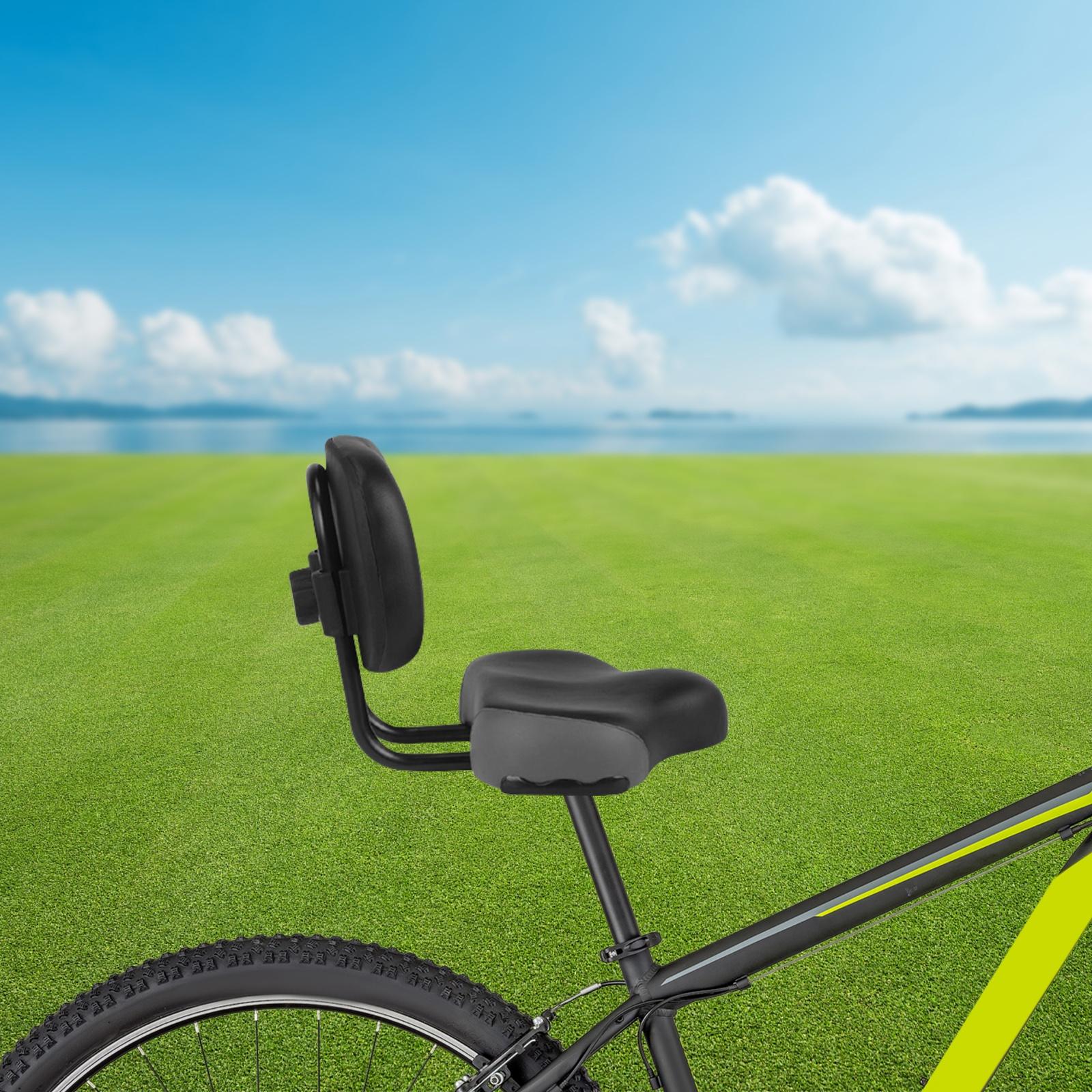 Comodo Seggiolino per Bicicletta con Schienale Regolabile, Cuscino in PU e Telaio in Acciaio ad Alto Carbonio - Sella di Ricambio per Triciclo da Adul