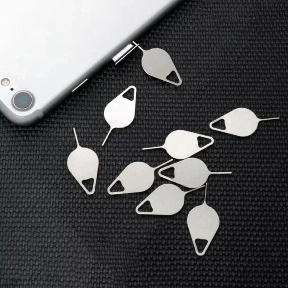 100Pcs Portable SIM Card Tray Ejector Pin Anti-Lost Ejecting Removal Needle  Phone Key Tool