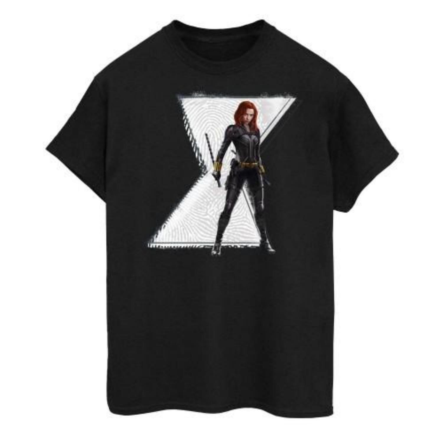 Black Widow Mens Natasha Logo Cotton T-Shirt S чёрный