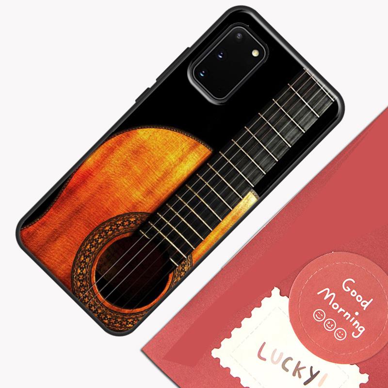 Classic Wood Guitar Phone Case For Samsung Galaxy S25 S26 Ultra S20 S21 S22 S23 S24 Plus S9 S10 S25 FE Cover Shell