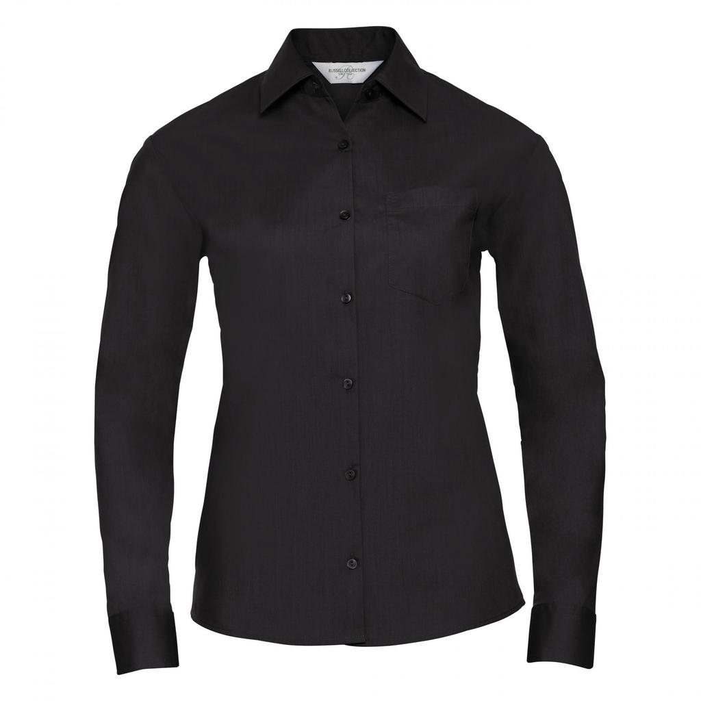 Russell Collection Ladies/Womens Long Sleeve Shirt