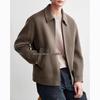 Men's Winter Double-Sided Wool Jacket with Executive Lapel